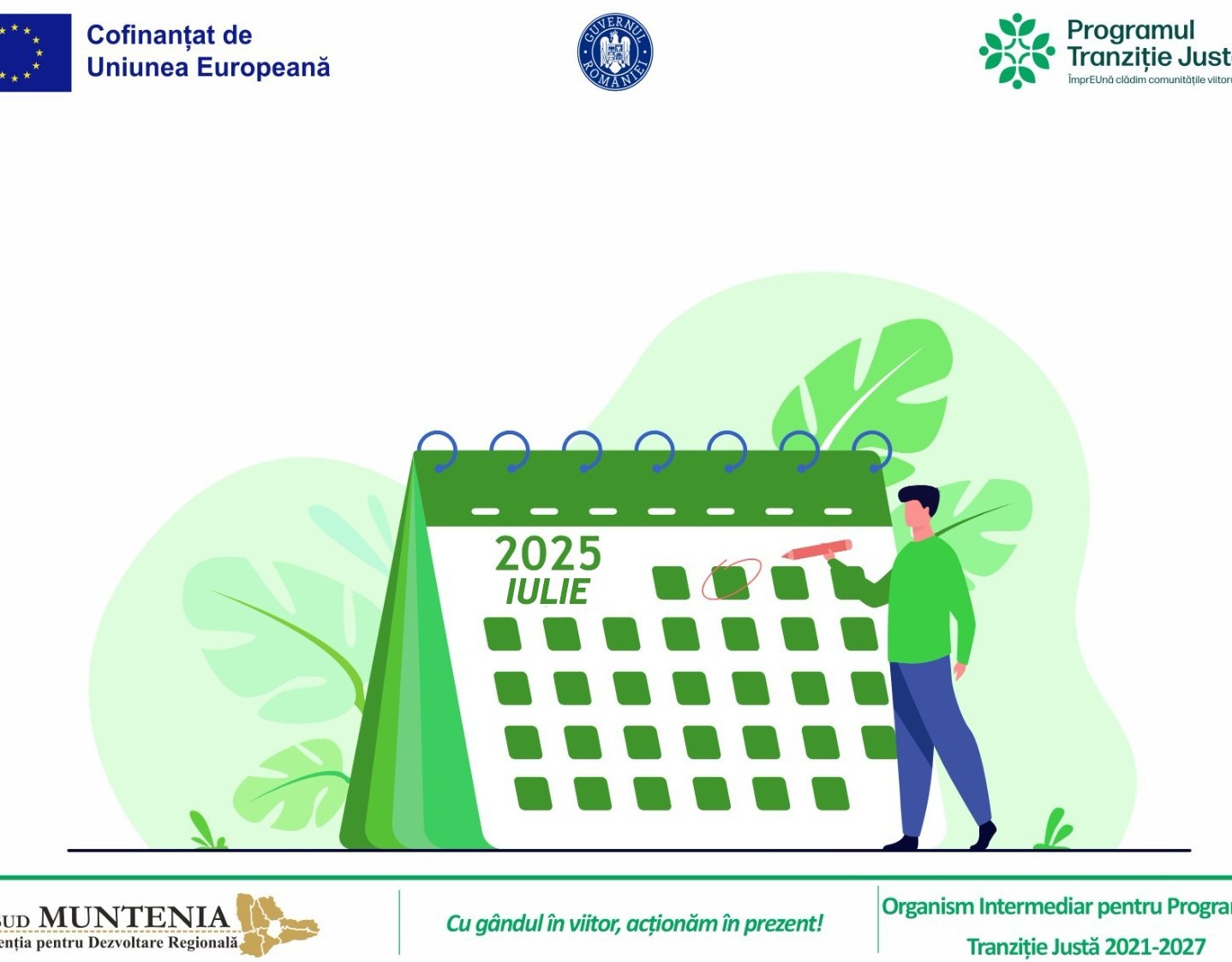 A fost publicat calendarul actualizat al apelurilor de proiecte din cadrul Programului Tranziţie Justă 2021-2027